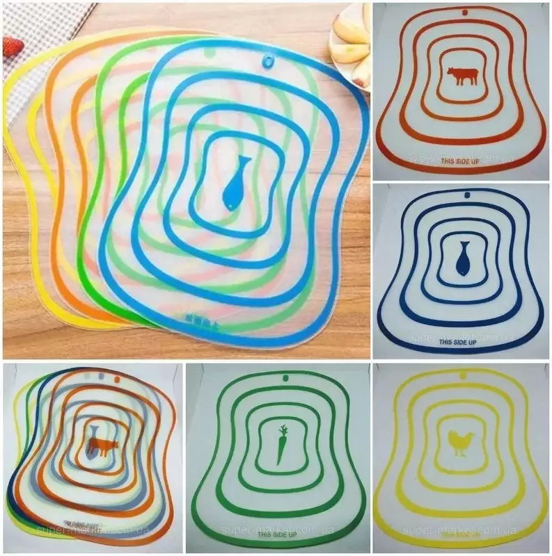 Набор гибких кухонных разделочных досок (20х15см) - 30 000 сум