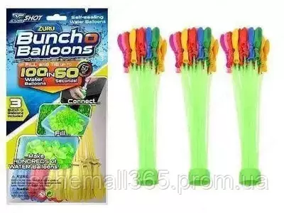 Мега крутой набор шариков бомбочек Buncho Balloons для водных сражений.