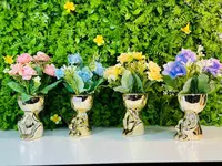  Цветочная композиция Розы (L11 W11 H19 см  4в). - 