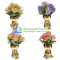  Domashniy ugolok XK - Цветочная композиция Розы (L11 W11 H19 см  4в).