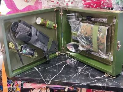 Набор для столовой с держателем для напитков (КОД-MM-1). Только в розницу