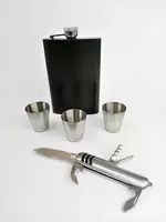 Компактный дорожный набор с флягой