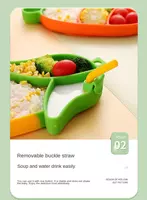 Силиконовый набор для кормления секционная тарелка на присоске