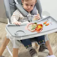 ЯТТ "Домашний Уголок" - Детская посуда в форме розового зайчика c двойной присоской для кормления