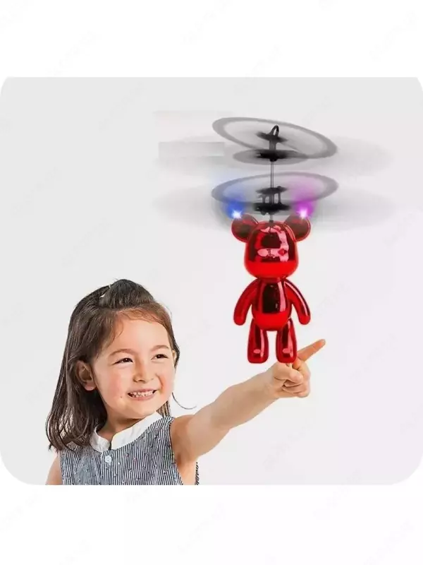 Детская игрушка "Летающий мишка" с датчиком движения и управлением руками ЯТТ "Домашний Уголок"