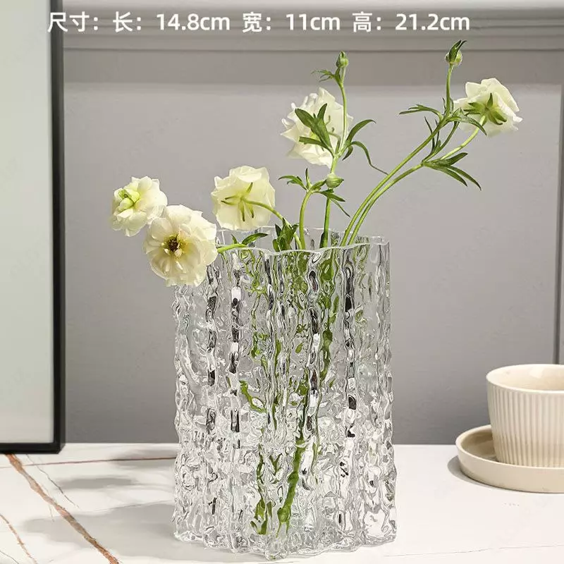 Ваза для цветов сухоцветов стеклянная для декора Только в розницу