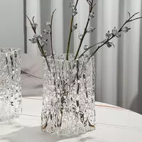 Ваза для цветов сухоцветов стеклянная для декора ЯТТ "Домашний Уголок"