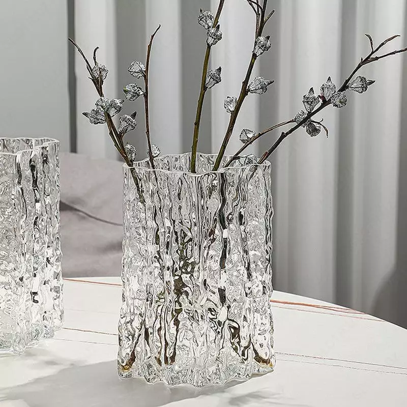 Ваза для цветов сухоцветов стеклянная для декора ЯТТ "Домашний Уголок"