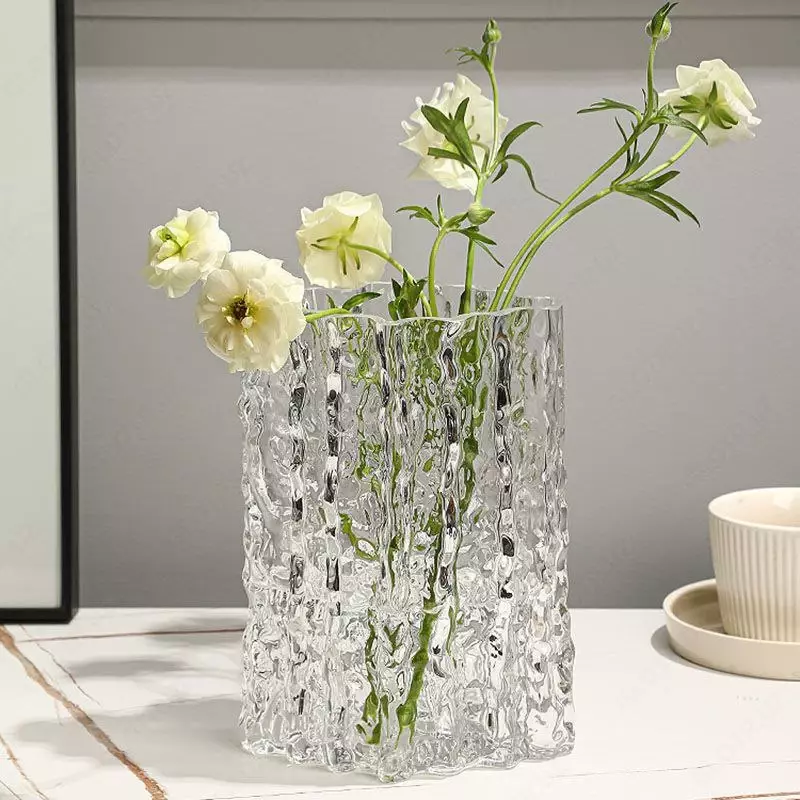 ЯТТ "Домашний Уголок" - Ваза для цветов сухоцветов стеклянная для декора