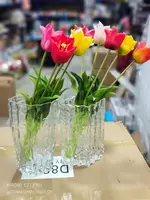 Ваза для цветов сухоцветов стеклянная для декора Вазы