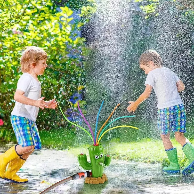 Садовая игрушка спринклер - разбрызгиватель воды в форме кактуса