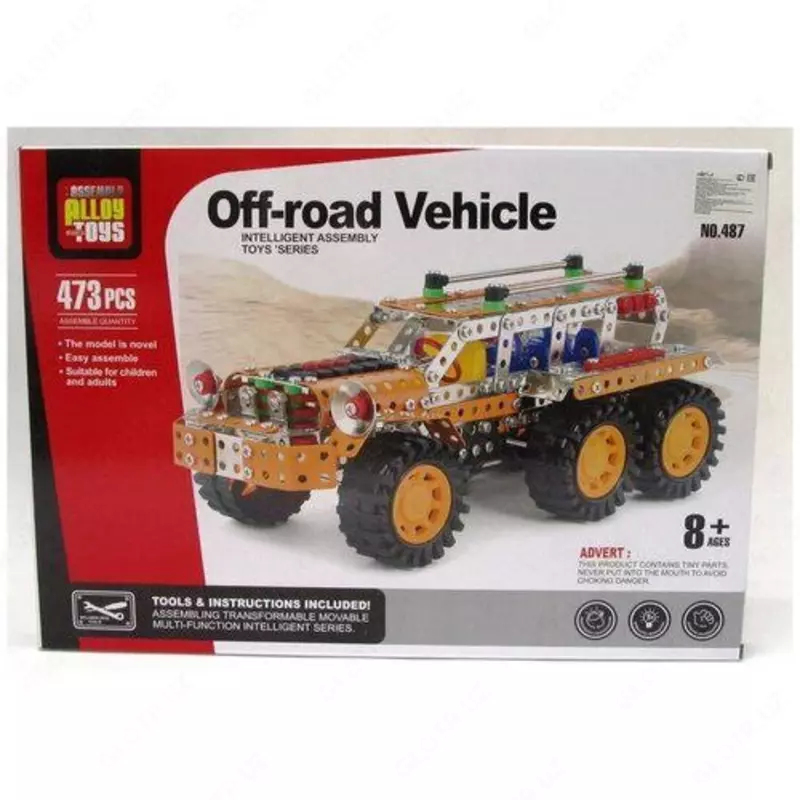 170 000 сум Конструктор металлический "Внедорожник" из сплава ( DIY 473Pc)