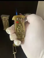 Креативная зажигалка turbo с изображением ковбоя и бренда Marlboro (3 в 1)