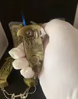 Креативная зажигалка turbo с изображением автомобиля и бренда Jeep (3 в 1)