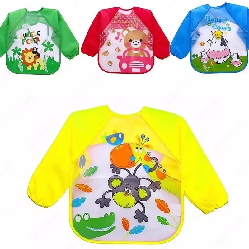 Детский водонепроницаемый передник (фартук).