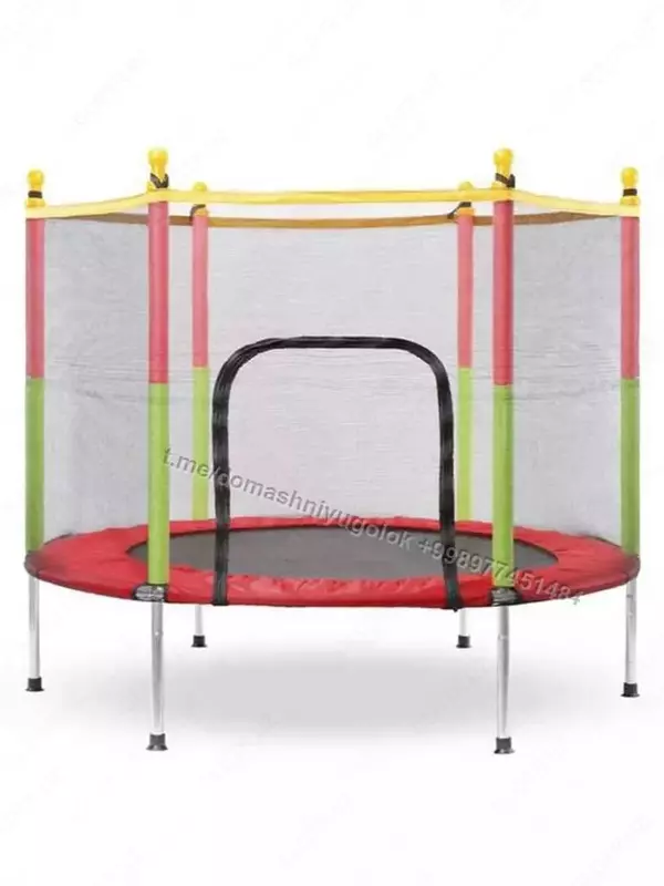 Детский каркасный батут с сеткой