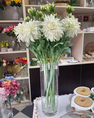 Элегантная стеклянная декоративная ваза - ЯТТ "Домашний Уголок"