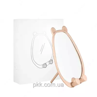 Зеркало овальное с "ушками" и держателем для телефона