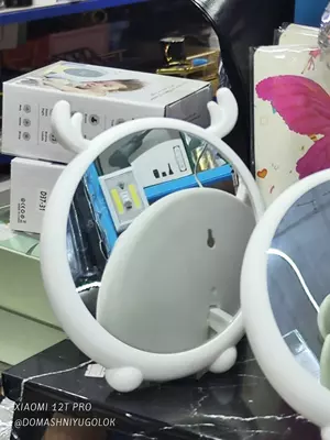 Зеркало круглое с ушками «оленя» для макияжа - 50 000 сум / шт.