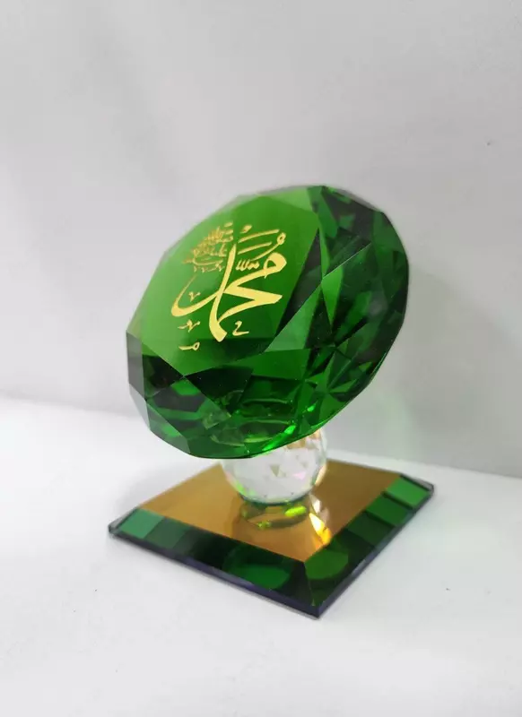 Сувенир "Кусочек хрусталя со словами «Величие АЛЛАХА». Только в розницу