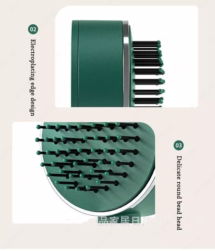  Самоочищающаяся массажная щетка с 3D воздушной подушкой для волос. - Домашний Уголок