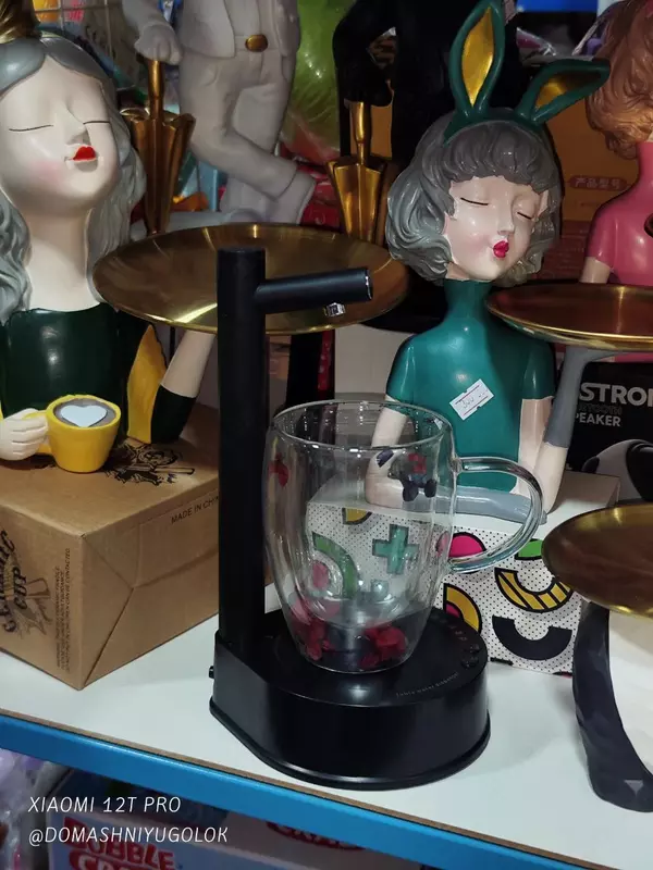 Электрическая настольная помпа с подставкой для воды