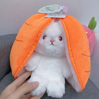 Мягкая игрушка "Морковный зайченок трансформер"