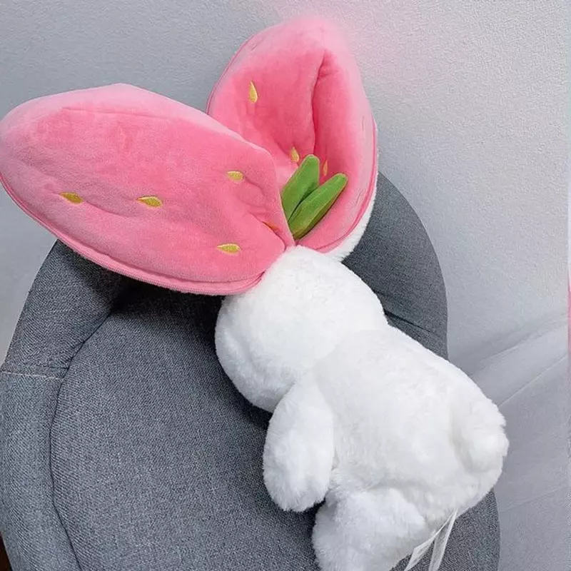   Мягкая игрушка Клубничный зайченок трансформер