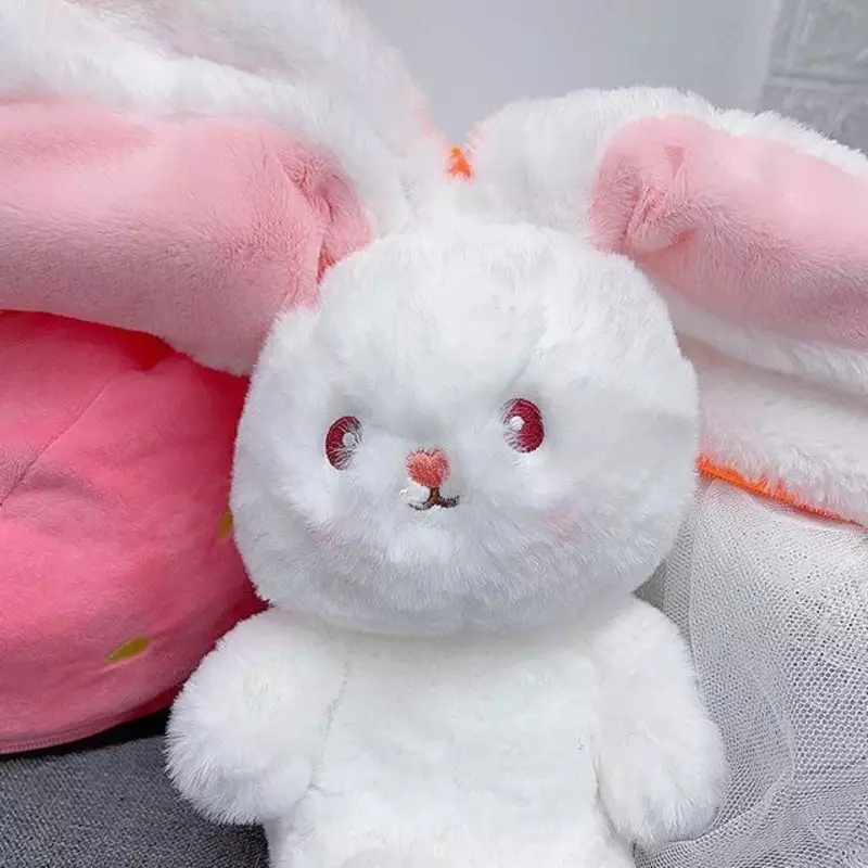  Мягкая игрушка Клубничный зайченок трансформер Только в розницу