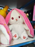  Мягкая игрушка Клубничный зайченок трансформер Домашний Уголок