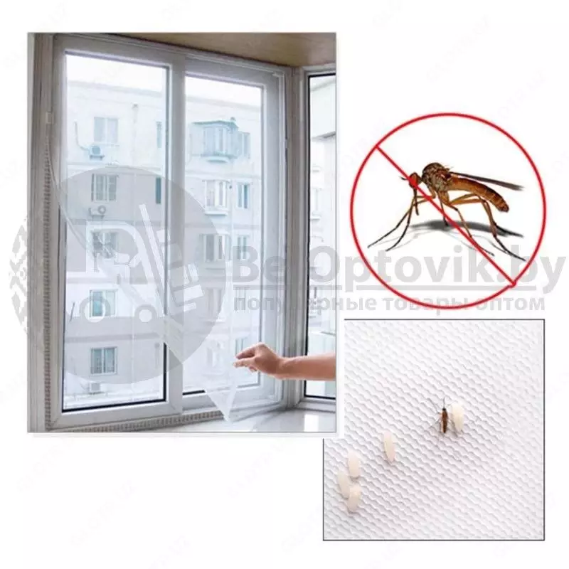 Противомоскитная сетка для окон (150 х 150 см)