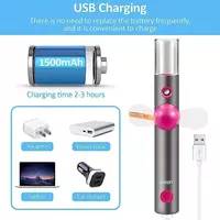 Портативный мини-вентилятор TLICLXY (серебристый) "Domashniy ugolok" XK