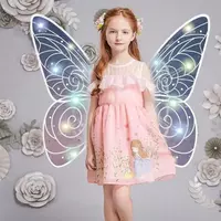 Маленькая принцесса с волшебными крылышками.