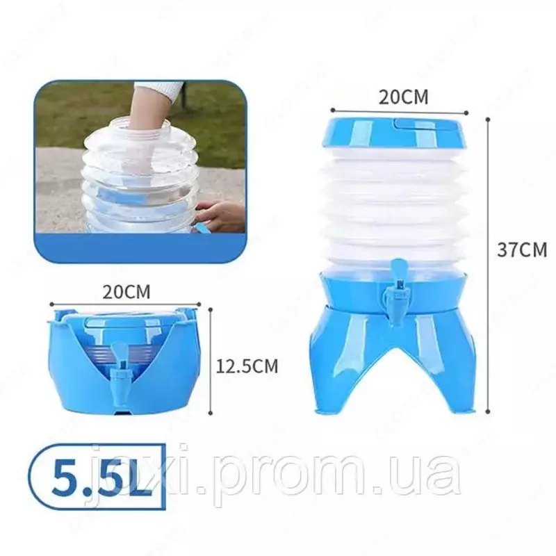 Пластиковая портативная канистра с краном