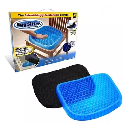 Гелевая ортопедическая подушка Egg Sitter для сидения (38,5*34*3,5 см) Гелевая ортопедическая подушка Egg Sitter для сидения (38,5*34*3,5 см)