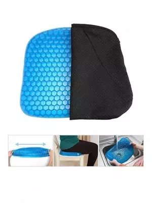 Гелевая ортопедическая подушка Egg Sitter для сидения (38,5*34*3,5 см)