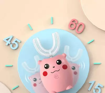 U-образная детская ультразвуковая электрическая зубная щетка Nabi kids