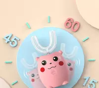 U-образная детская ультразвуковая электрическая зубная щетка Nabi kids - "Domashniy ugolok" XK