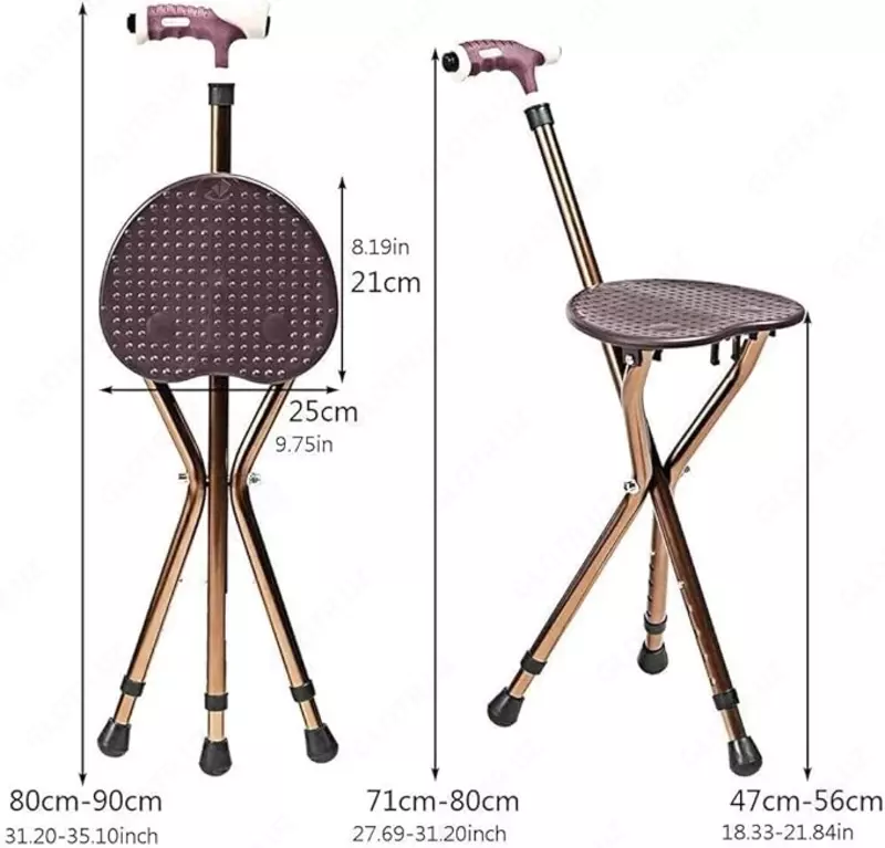 Трость складная для пожилых людей для облегчения ходьбы ЯТТ "Домашний Уголок"