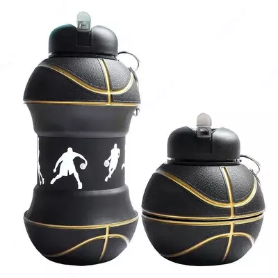 Складная силиконовая бутылка для воды (550 мл