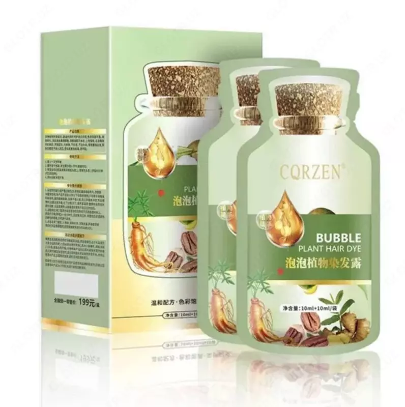 Шампунь-краска для волос Bubble Herbal