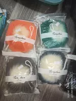 Нежная круглая мочалка на веревочном подвесе - 20 000 сум