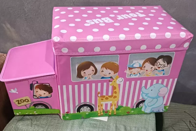  Пуфик раскладной в виде машинки (50х30х30 см) Domashniy ugolok XK