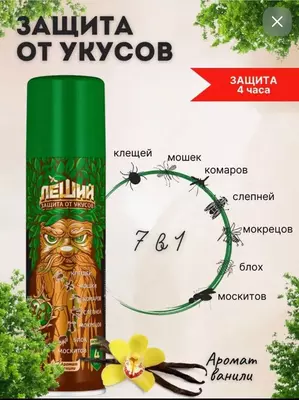 Универсальный аэрозоль Рефтамид "Леший" от укусов (150ml)
