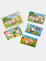   Набор из 4 деревянных пазлов