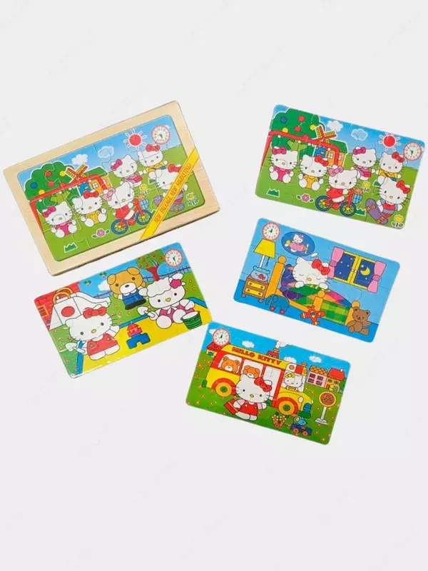   Набор из 4 деревянных пазлов