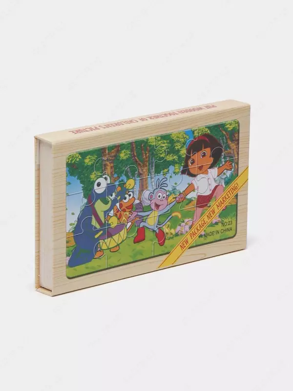  Набор из 4 деревянных пазлов Домашний Уголок