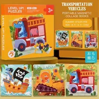   Портативные магнитные пазлы-книжки-головоломки 3 в 1.