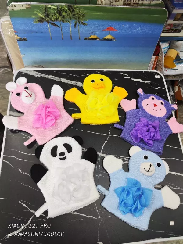 Варежка-мочалка для детей