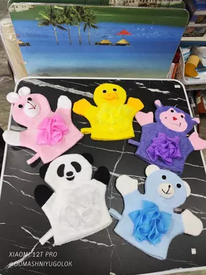 Варежка-мочалка для детей